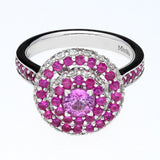 Pink Saphire Engagement Ring